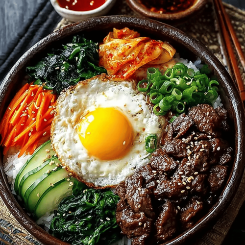 Easy Korean Beef Bibimbap Bowls