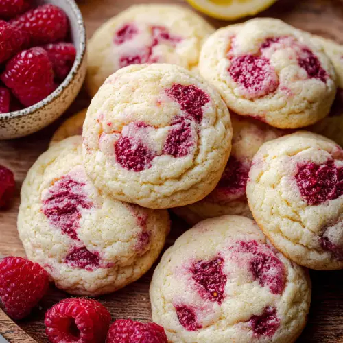 Easy Lemon Raspberry Cookies