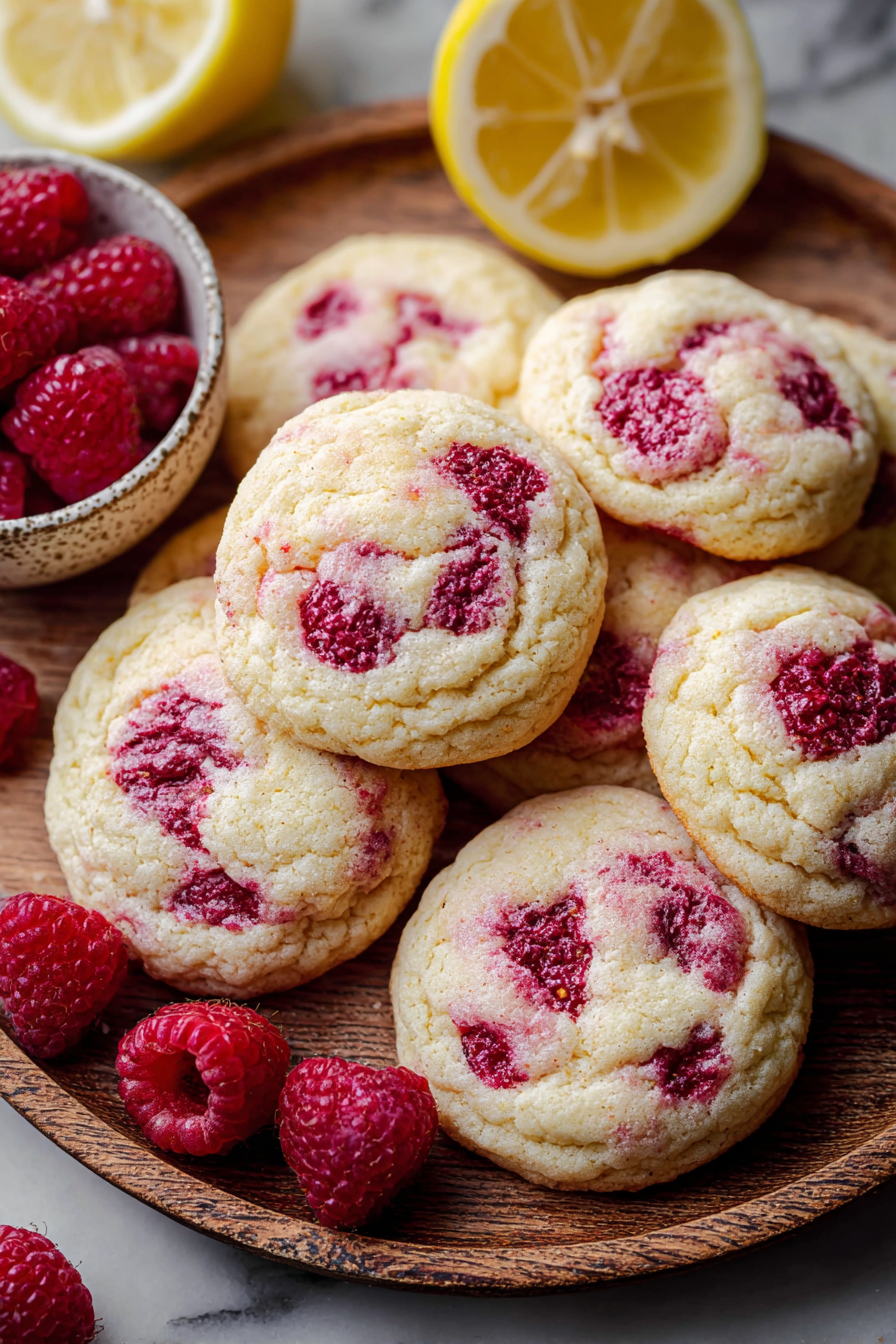 Easy Lemon Raspberry Cookies