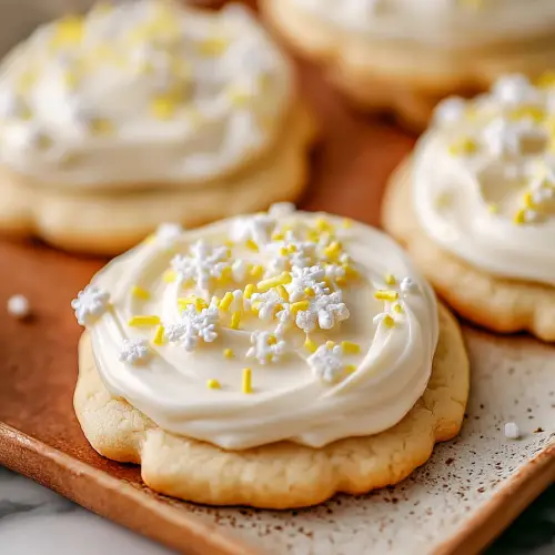 Easy Lemon Sugar Cookies with Frosting