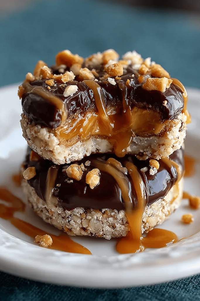 Easy No-Bake Snickers Cookies