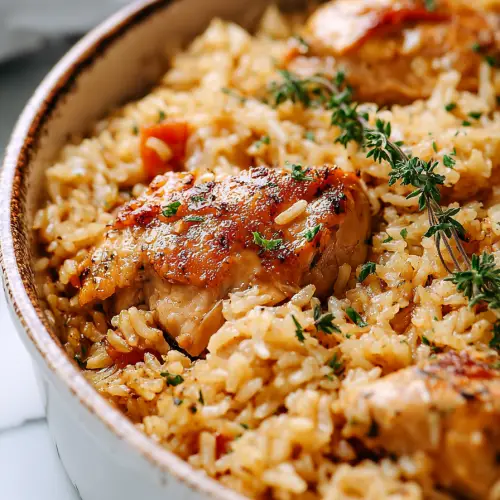 Easy No Peek Chicken and Rice Recipe