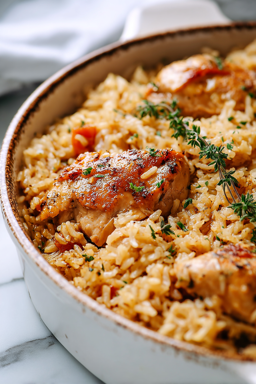 Easy No Peek Chicken and Rice Recipe