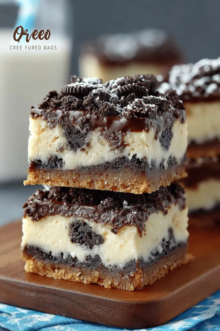 Easy Oreo Fudge Bars