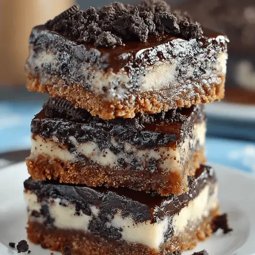 Easy Oreo Fudge Bars