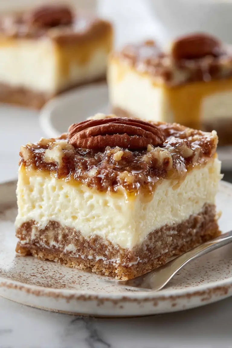 Easy Pecan Pie Cheesecake Bars