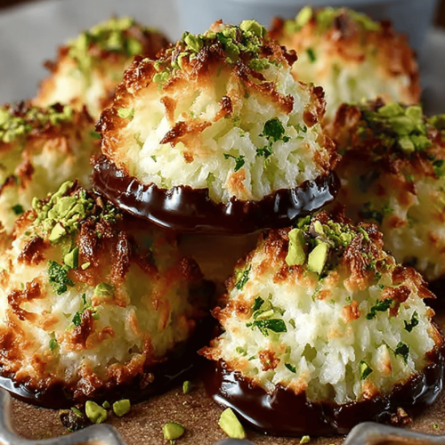 Easy Pistachio Coconut Macaroons