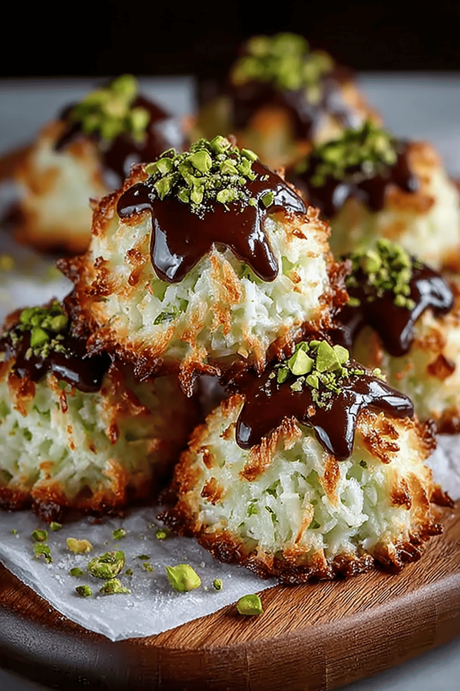 Easy Pistachio Coconut Macaroons