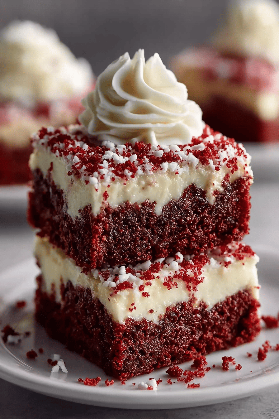 Easy Red Velvet Cookie Bars
