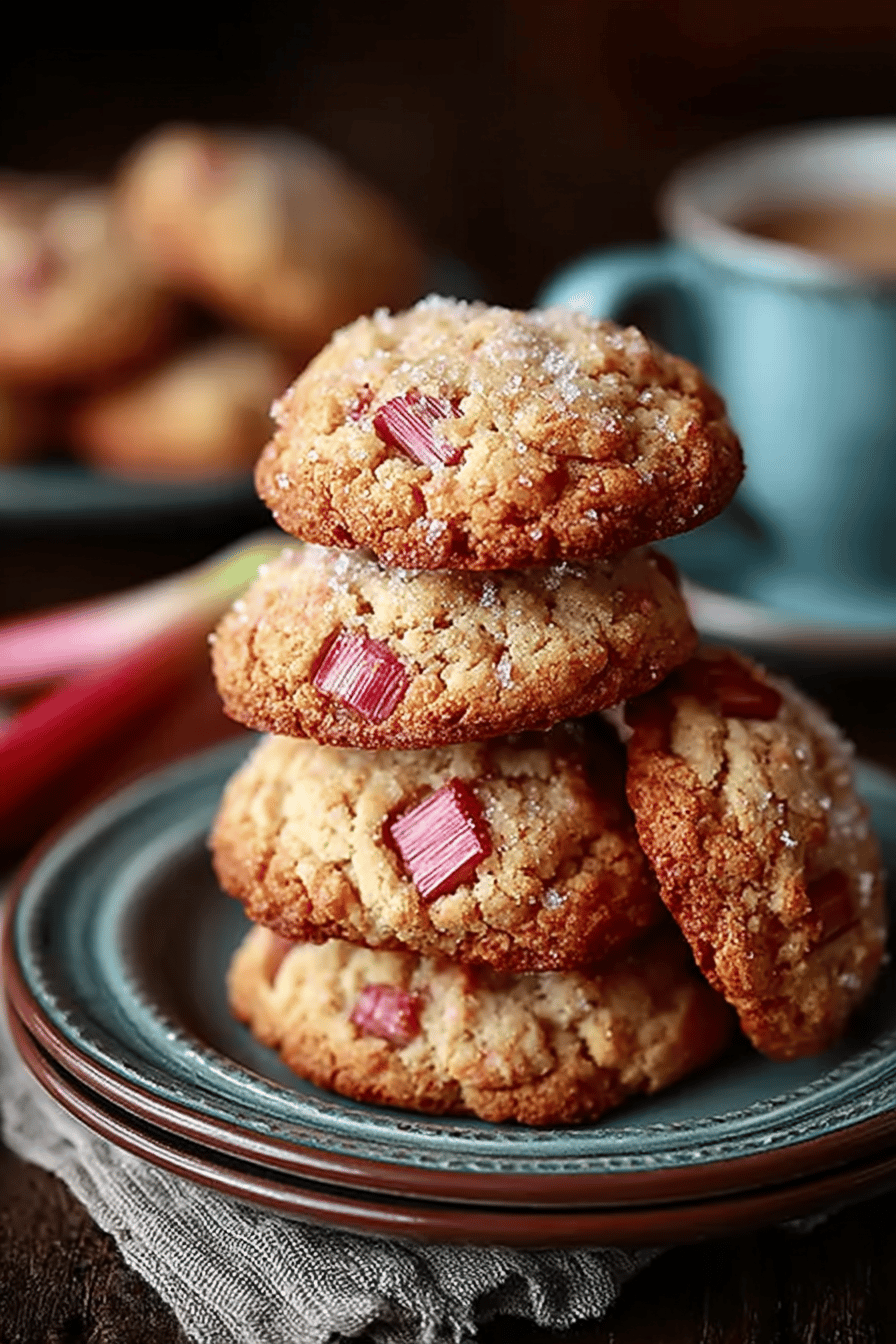 Easy Rhubarb Cookies