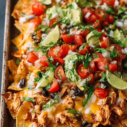 Easy Sheet Pan Chicken Nachos Recipe