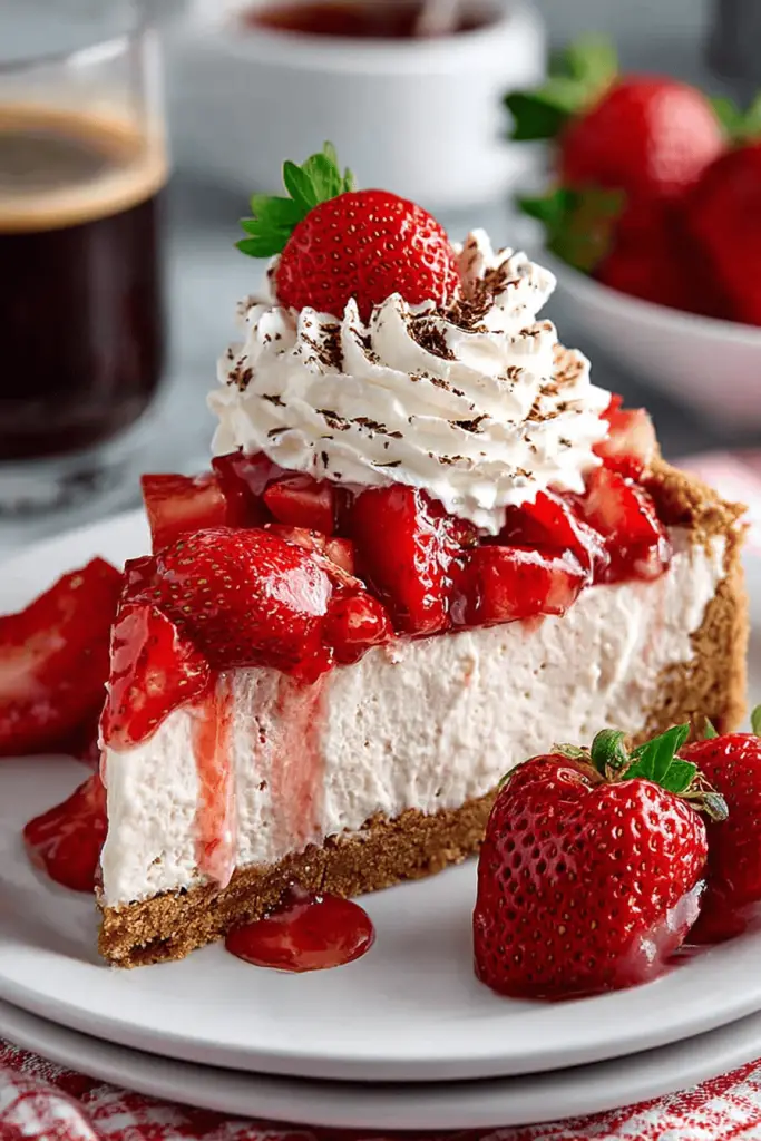 Easy Strawberry Cheesecake