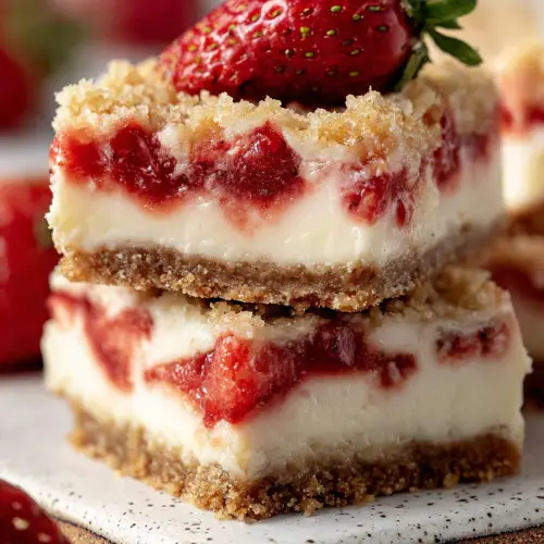 Easy Strawberry Cheesecake Bars