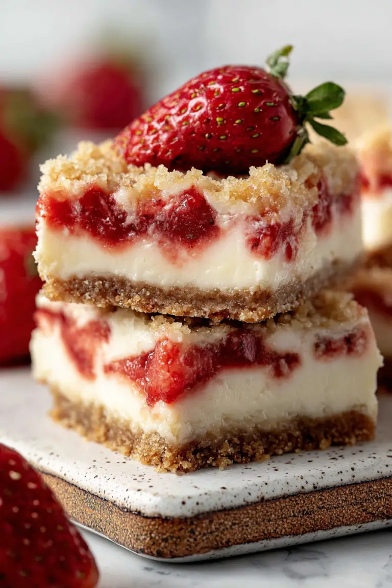 Easy Strawberry Cheesecake Bars