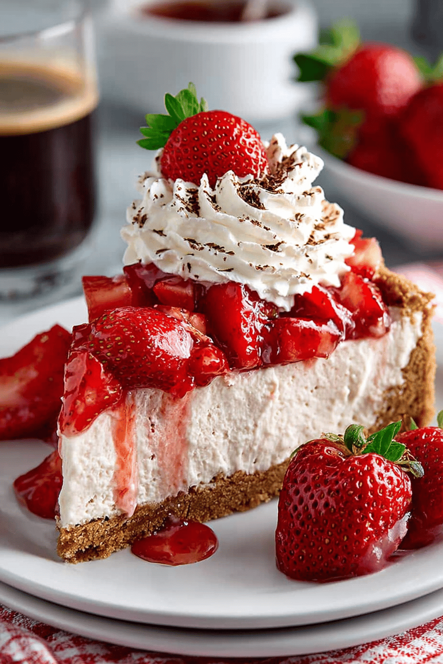 Easy Strawberry Cheesecake