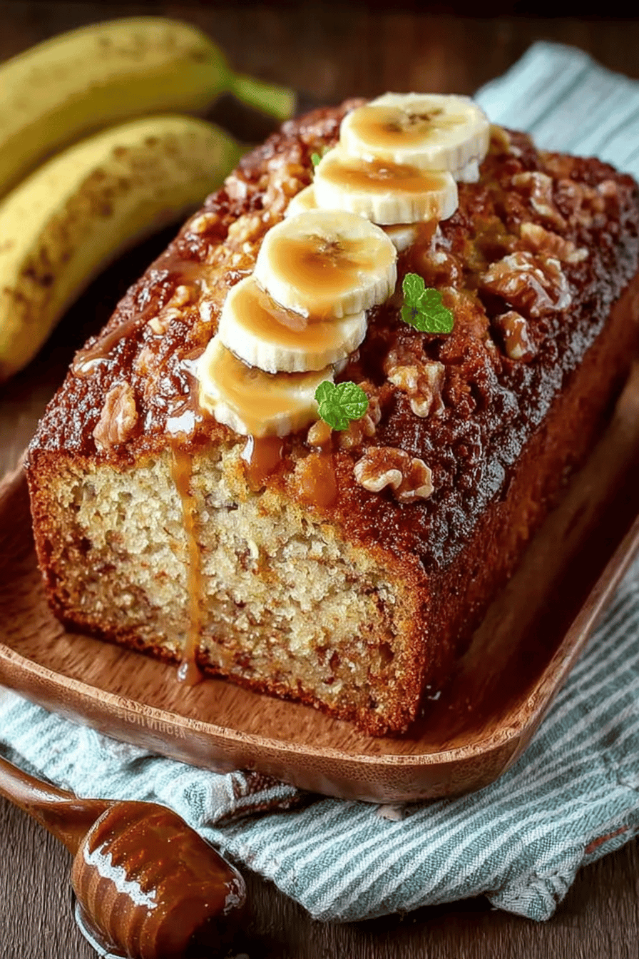 Easy Toffee Banana Rum Bread