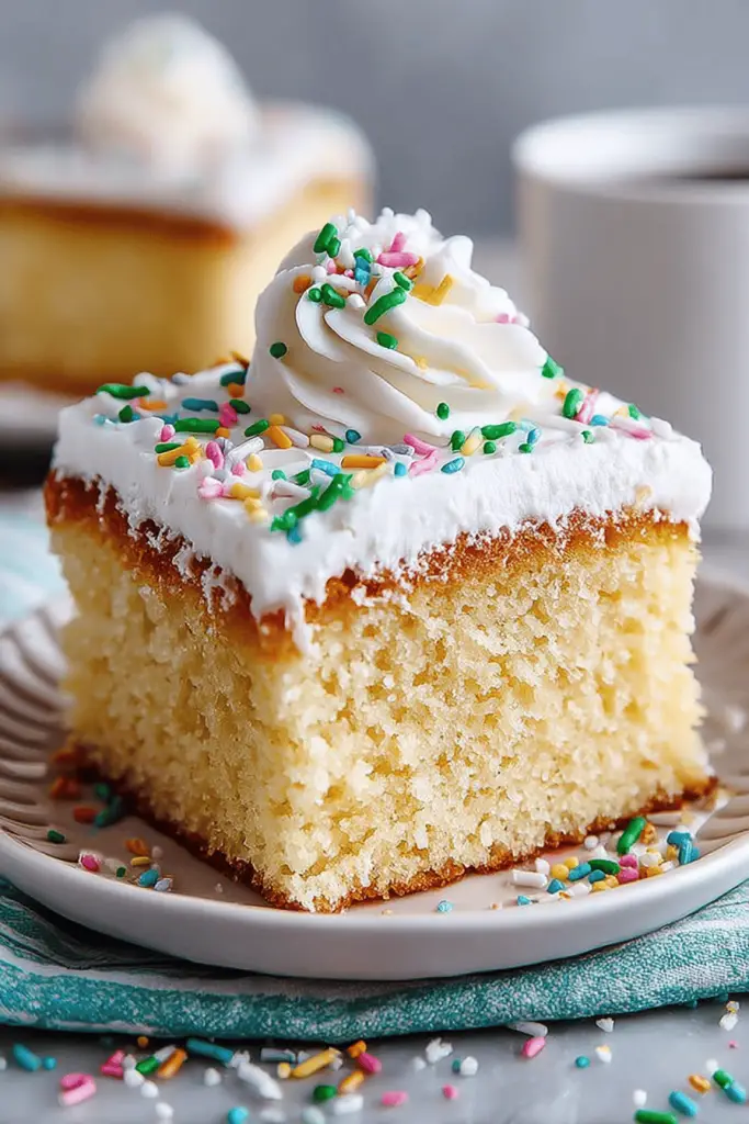 Easy Vanilla Sheet Cake