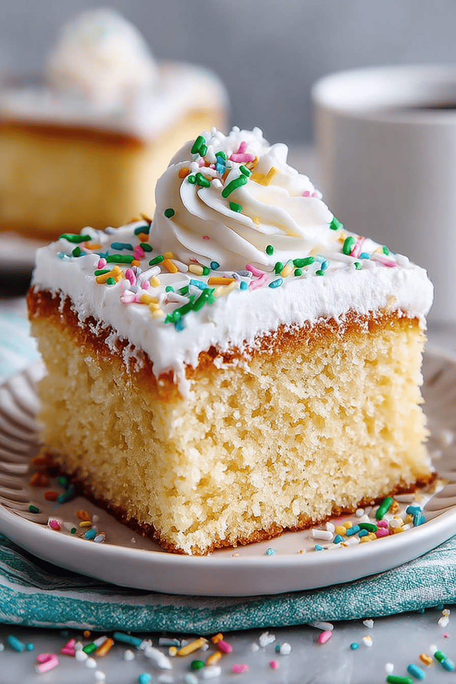 Easy Vanilla Sheet Cake