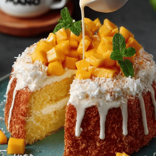Easy and Delicious Mango Cake