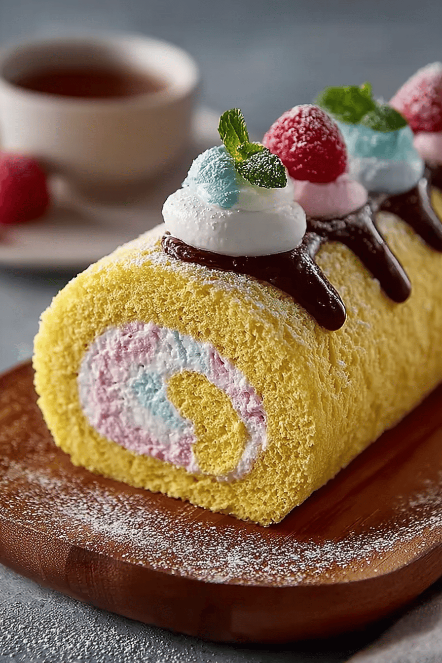 Fluffy Japanese Swiss Roll Delight