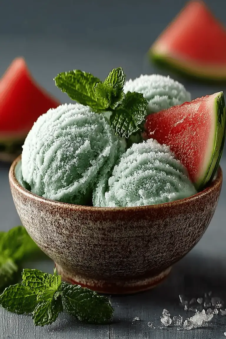 Fresh Mint Ice Cream Bliss