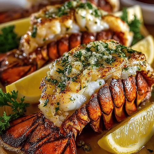 Garlic Lemon Grilled Lobster Tails