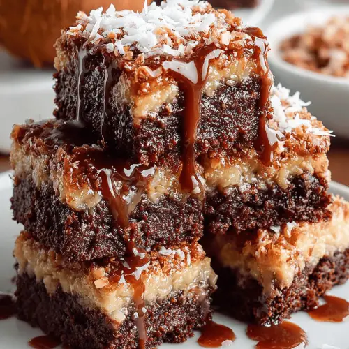 German Chocolate Brownies