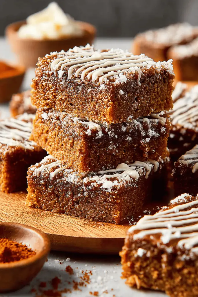 Gingerbread Blondies