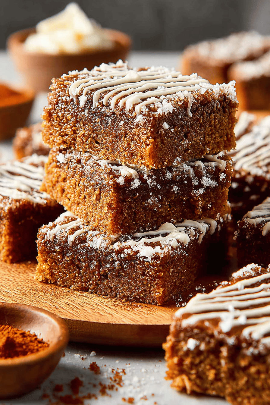 Gingerbread Blondies