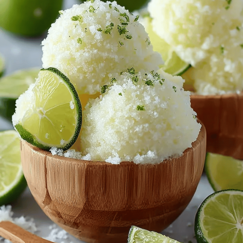 Homemade Lime Sorbet Treats