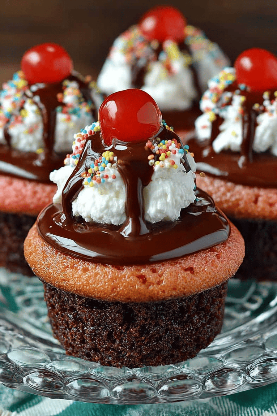 Hot Fudge Cupcakes