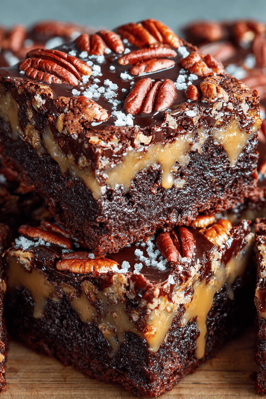 Indulgent Turtle Brownies