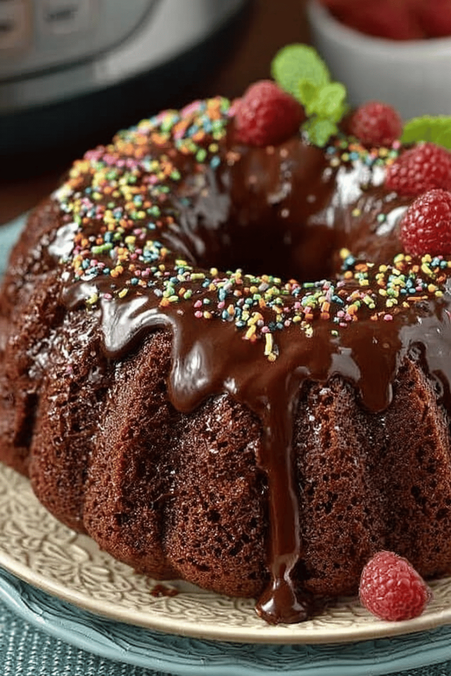 Instant Pot Chocolate Bundt Cake