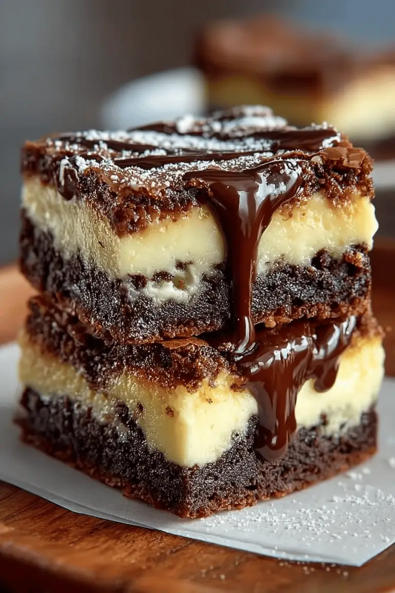 Irresistible Cheesecake Brownies