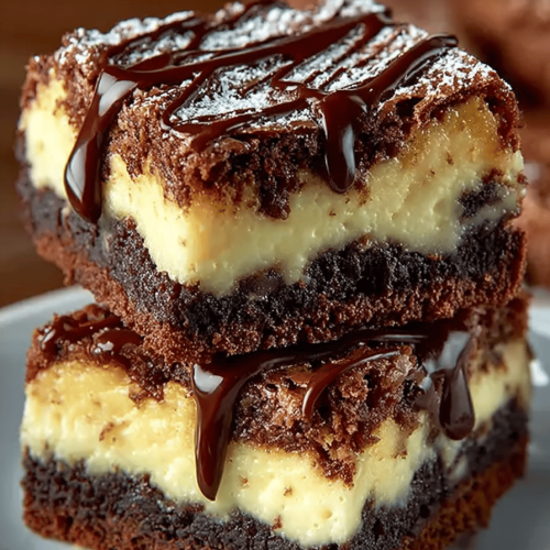 Irresistible Cheesecake Brownies