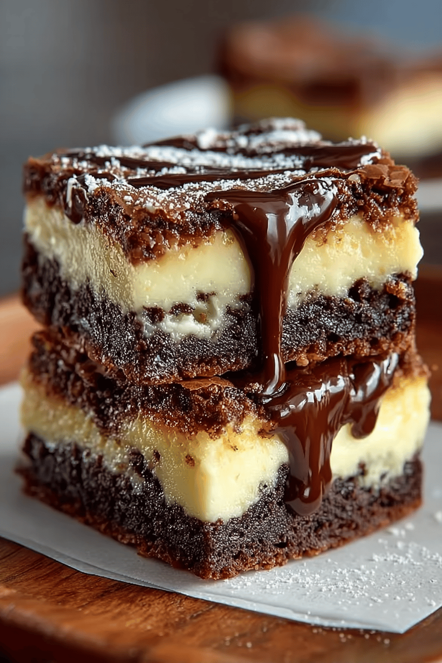 Irresistible Cheesecake Brownies