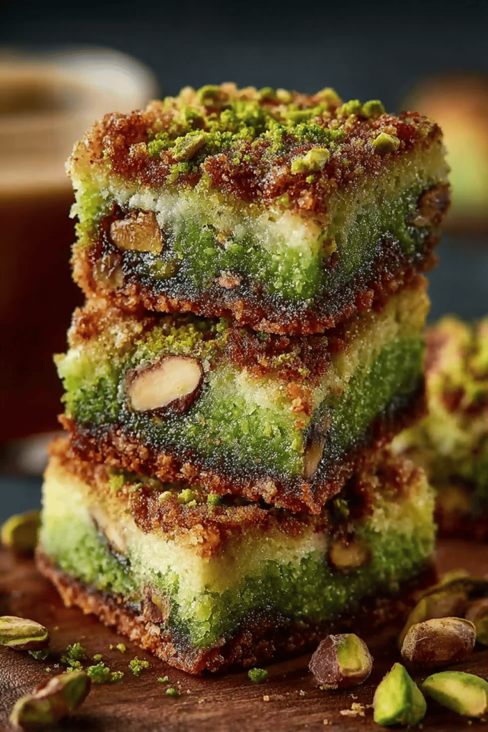 Irresistible Pistachio Cookie Bars
