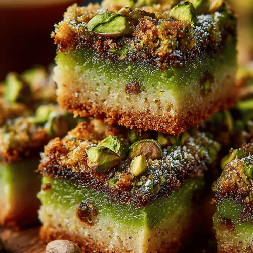 Irresistible Pistachio Cookie Bars