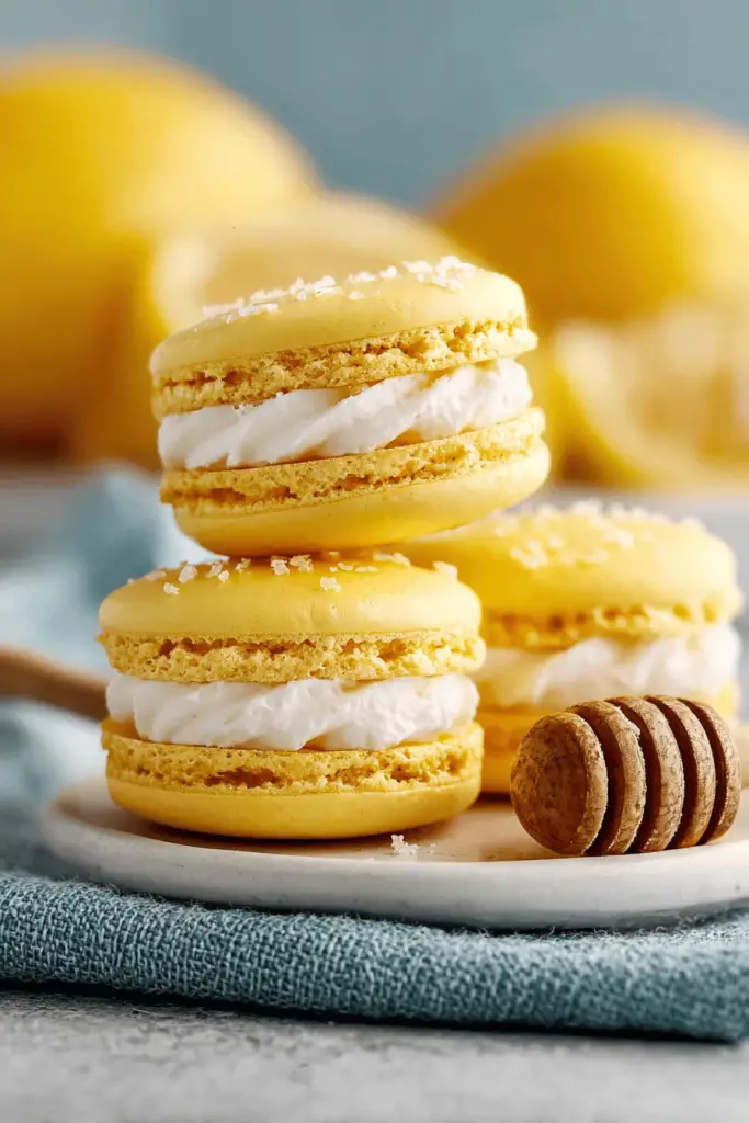 Lemon Curd Macarons