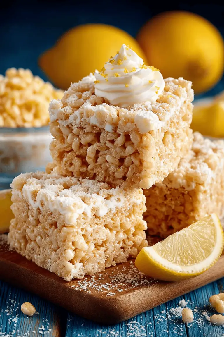 Lemon Rice Krispie Treats