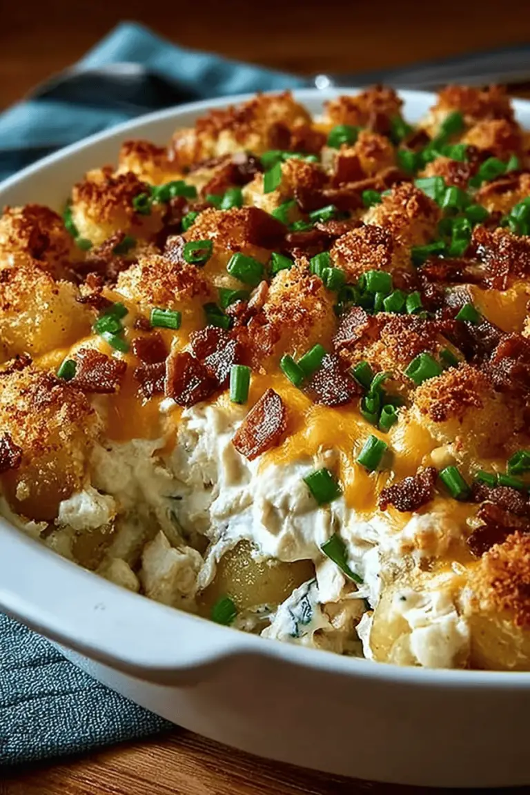 Loaded Ranch Chicken Potato Casserole Delights