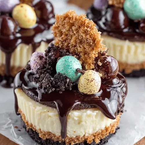 Malt Ball Cheesecakes