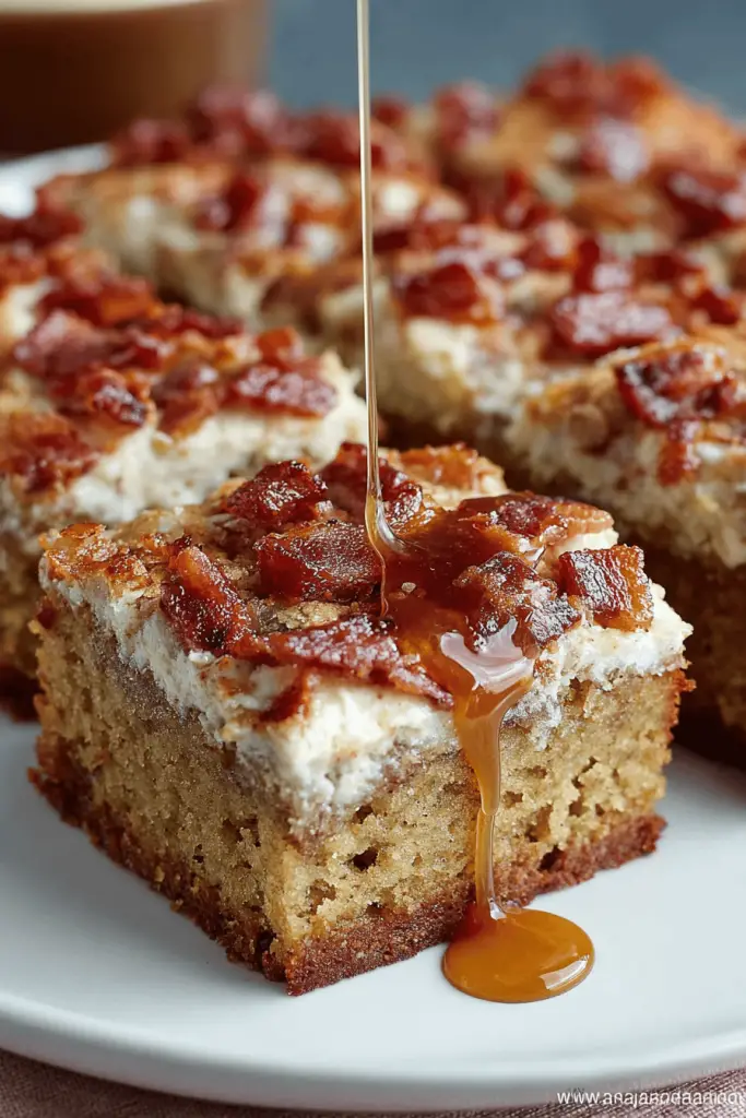 Maple Bacon Blondies