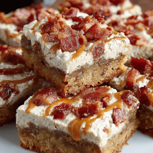 Maple Bacon Blondies