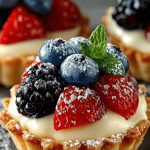 Mini Fruit Tarts with Creamy Filling