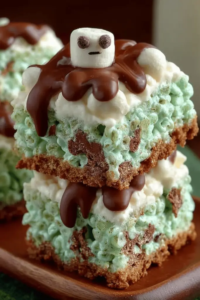 Mint Chocolate Chip Krispies