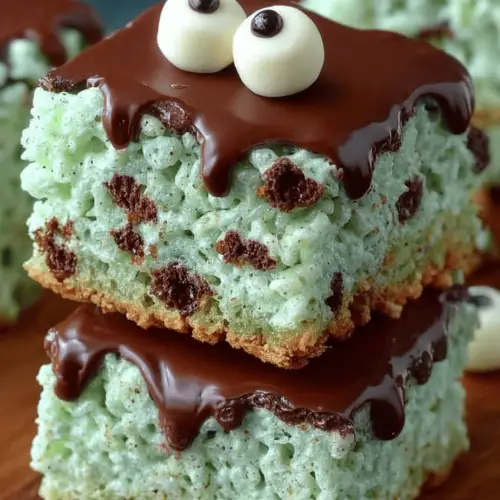 Mint Chocolate Chip Krispies