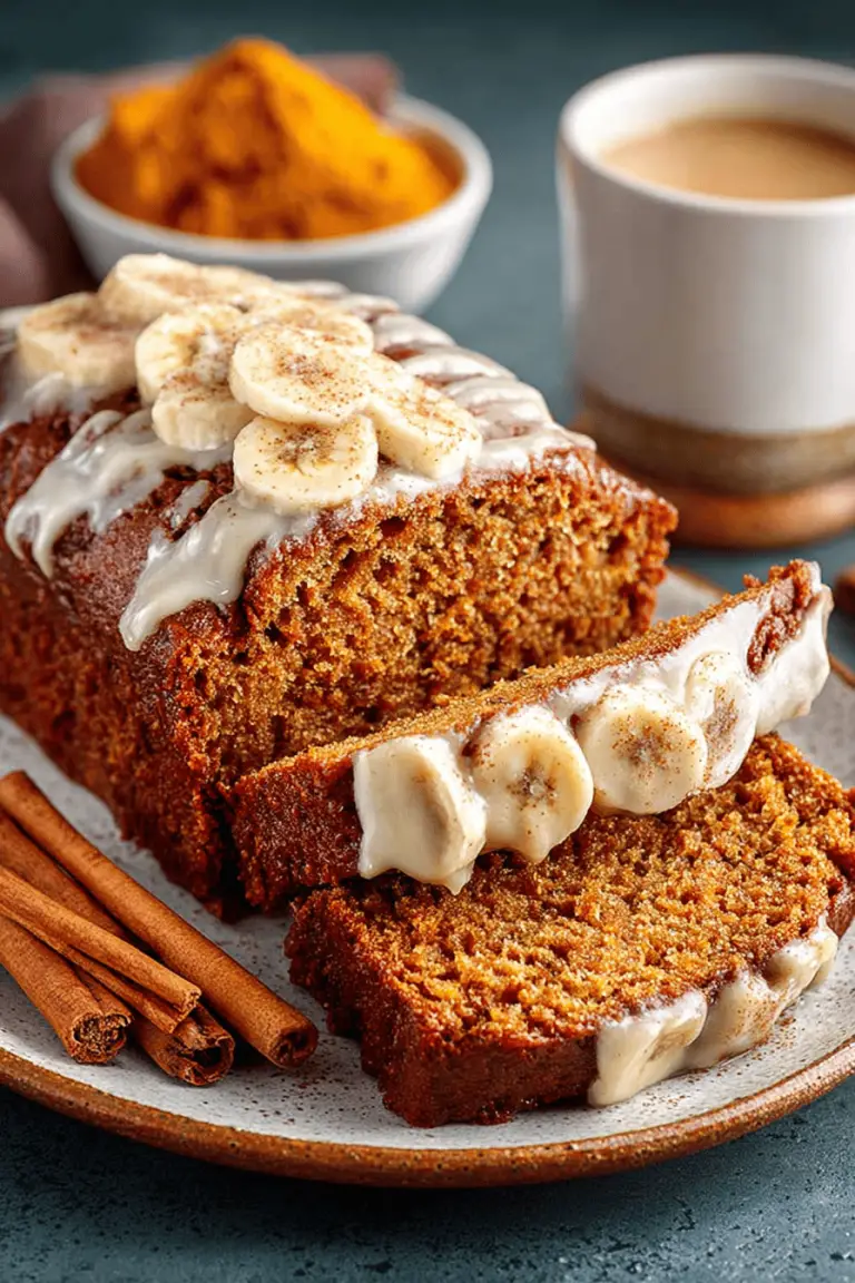 Moist Pumpkin Banana Bread