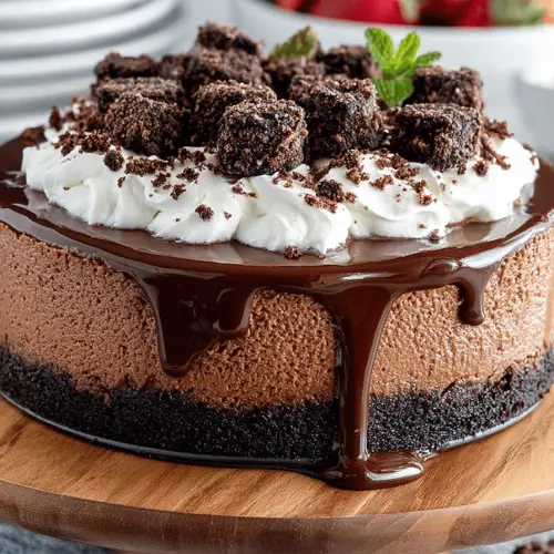 No-Bake Chocolate Cheesecake