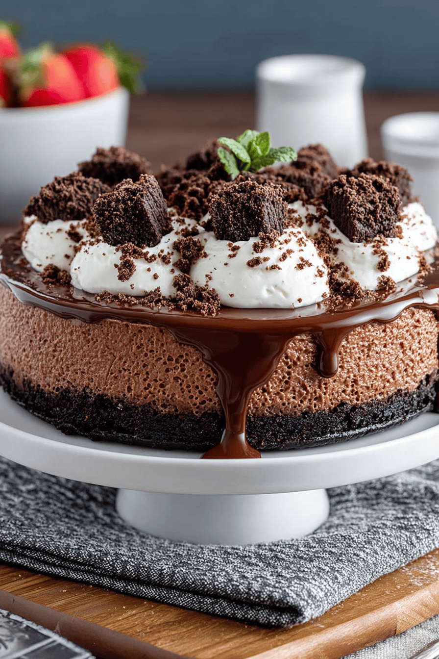 No-Bake Chocolate Cheesecake
